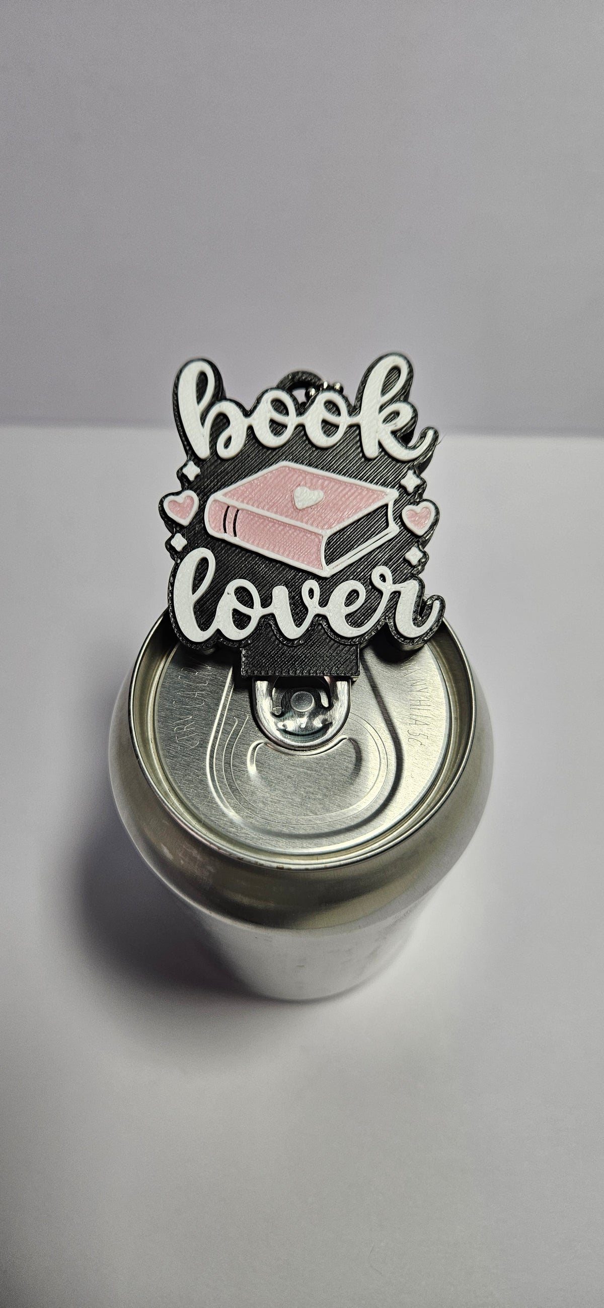 Book Lover Can Tab Opener Keychain