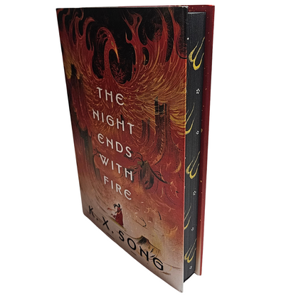 The Night Ends With Fire by K.X. Song (Sprayed Stenciled Edges)
