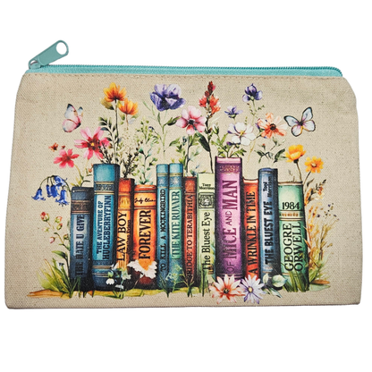Bookish Zipper Pouches
